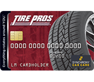 Tire Pros Financing Card | Neighborhood Tire Pros